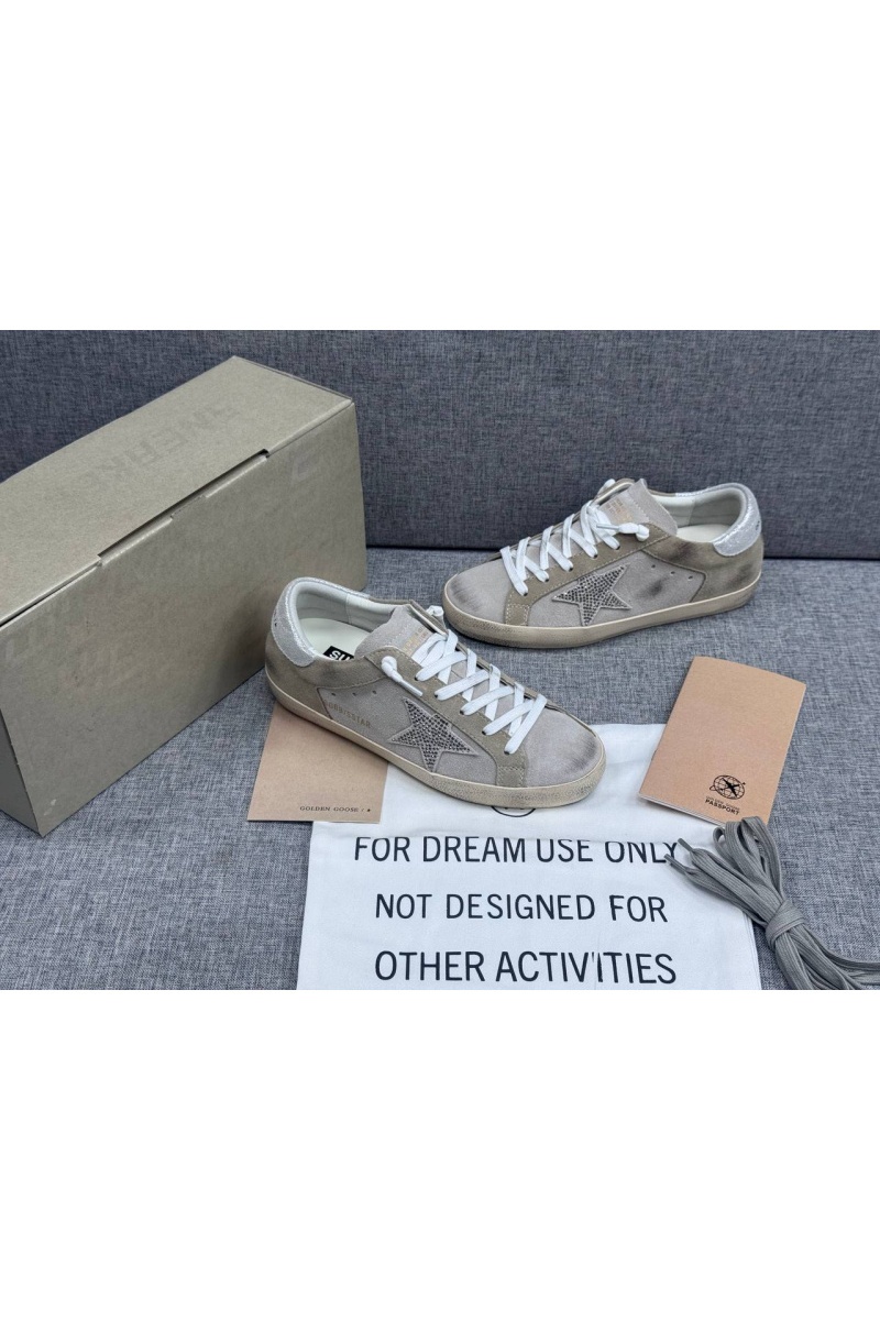 Designer Clothing Женские кожаные кроссовки Golden Goose Super Star premium