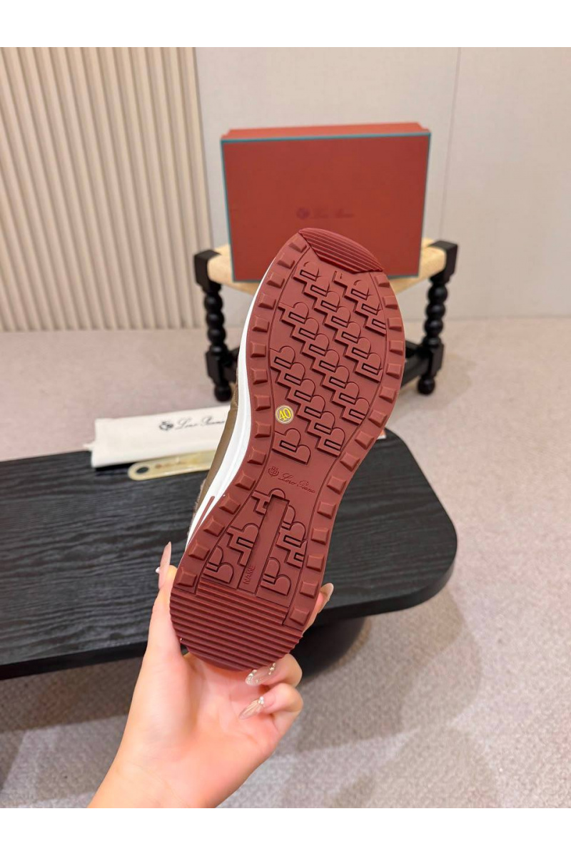 Loro Piana Кроссовки с мехом Week End Walk Evo premium