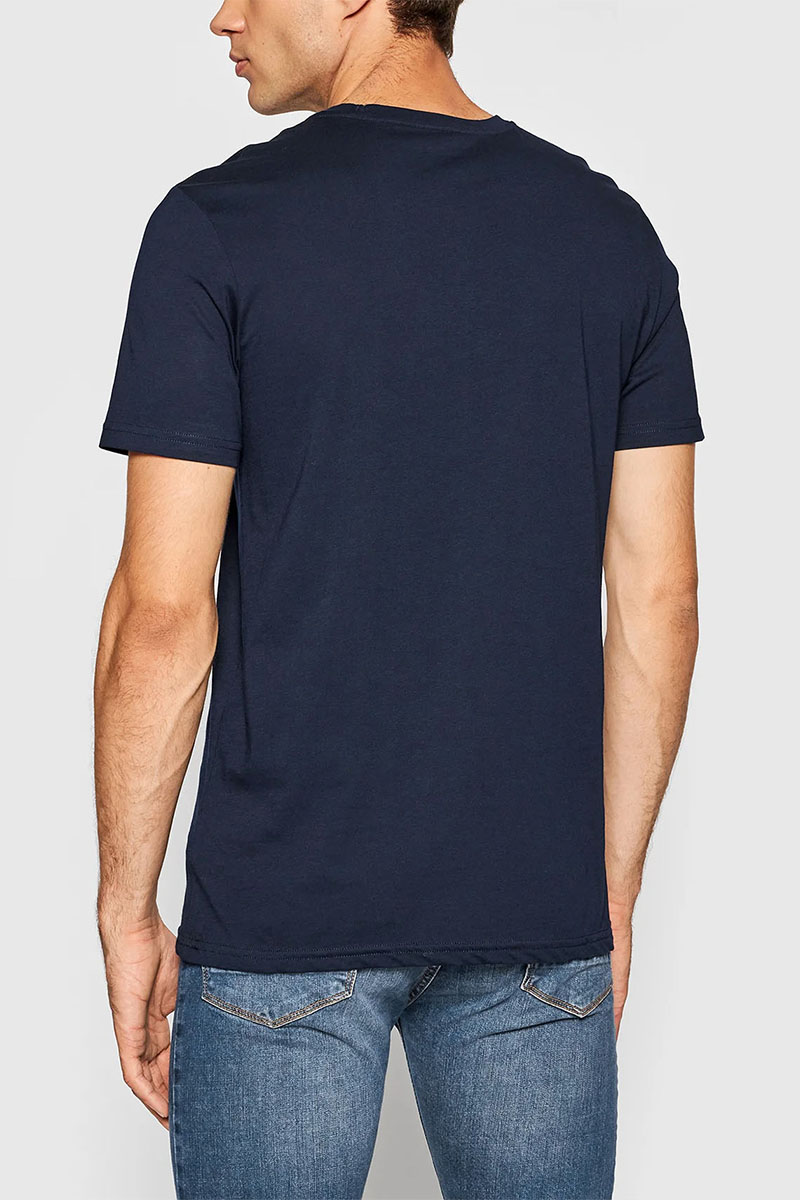 Lоuis Vuittоn Мужская тёмно-синяя футболка logo-embroidered