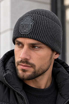 Шапка logo-embroidered - Grey