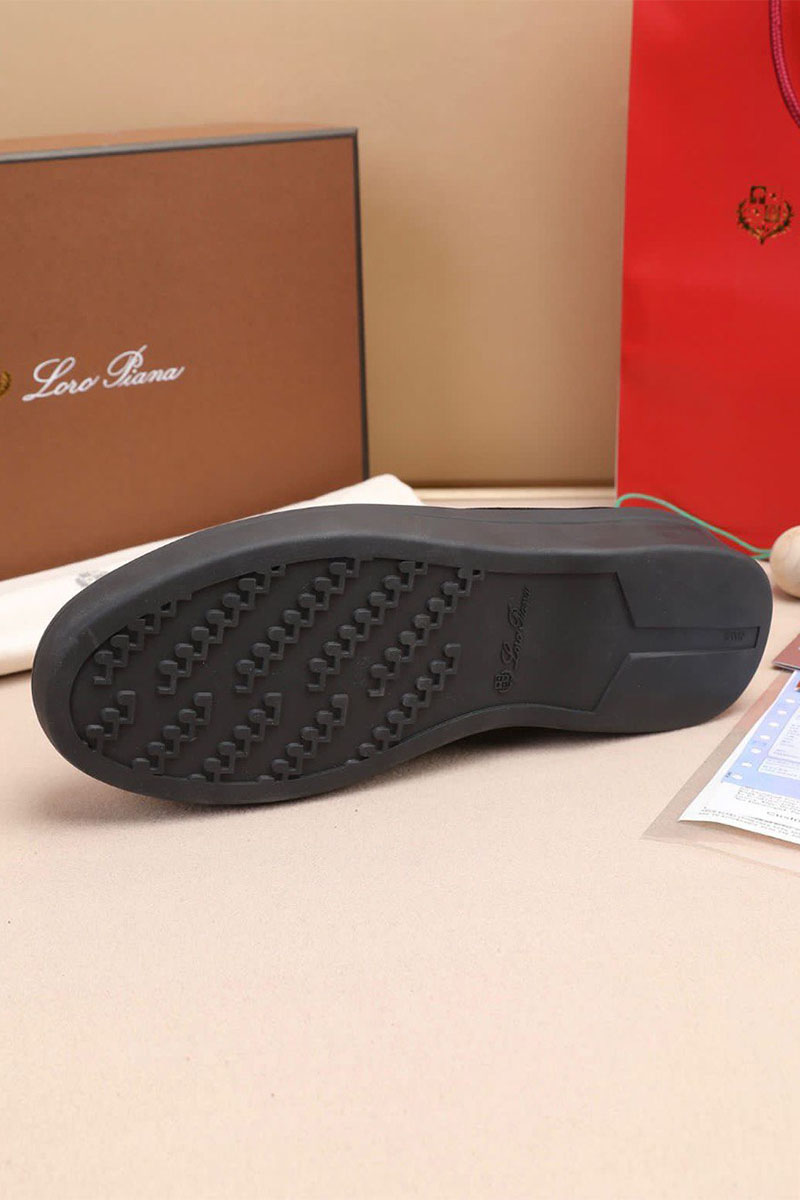 Loro Piana Кожаные лоферы Summer Walk - Black