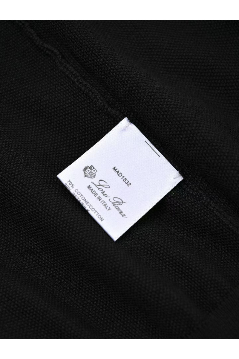 Loro Piana Мужская чёрная футболка premium