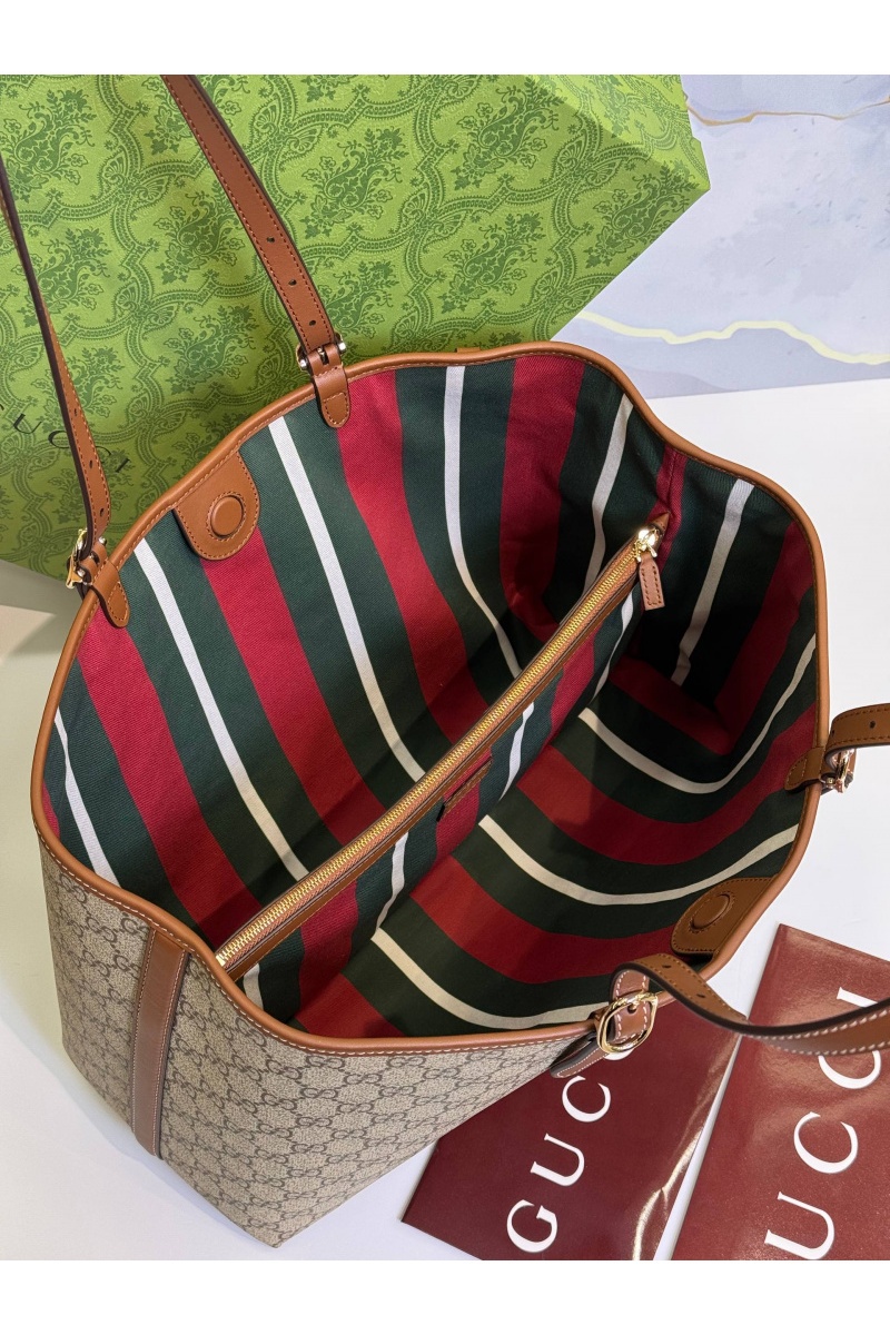 Gucci Кожаная сумка GG Emblem premium 38x25x15 см