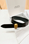 Кожаный ремень Skull Premium (ширина 3.5 см)