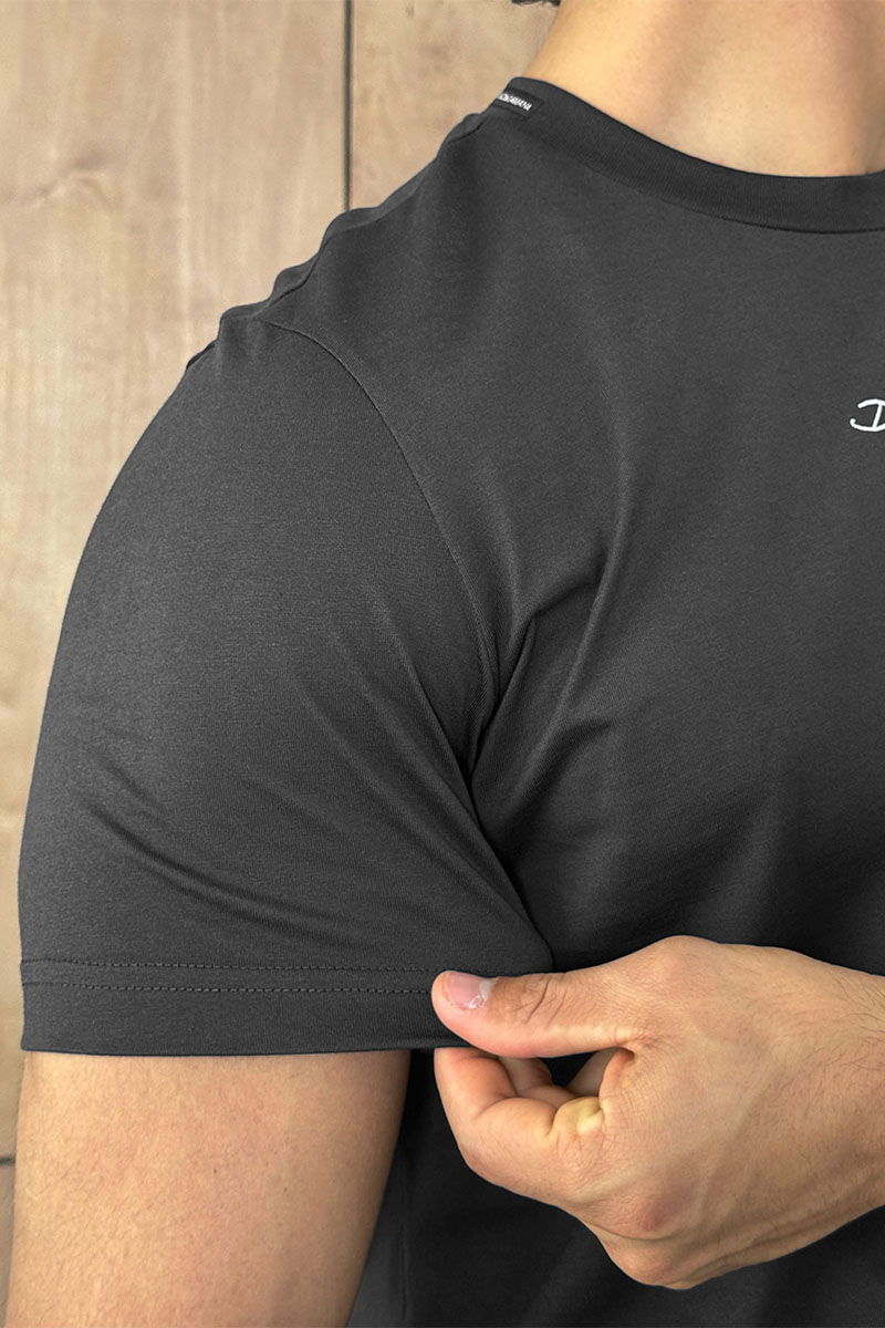 Dоlсе & Gаbbаnа Футболка серого цвета logo-embroidered