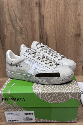 Женские кожаные кроссовки Stevend