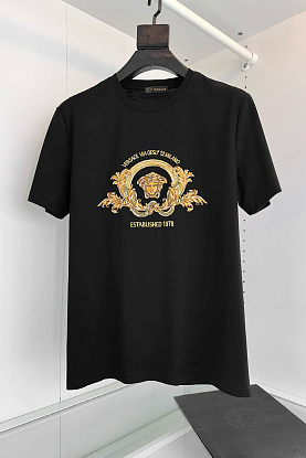 Чёрная футболка Coupe Blason embroidered