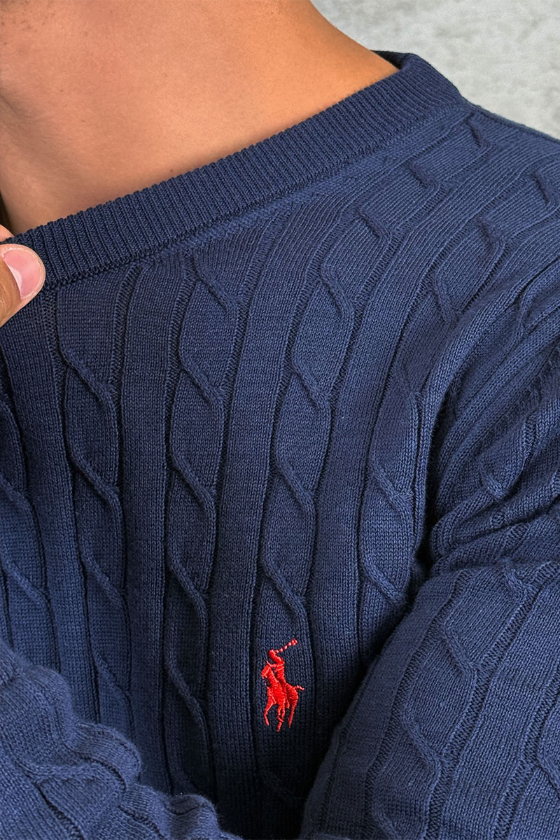 Polo Ralph Lauren Мужской джемпер cable-knit - Navy