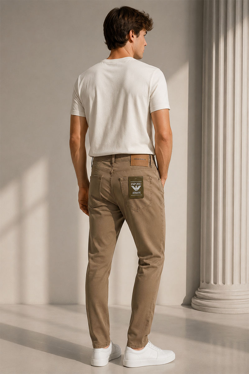 Emporio Armani EA7 Мужские джинсы straight - Brown 