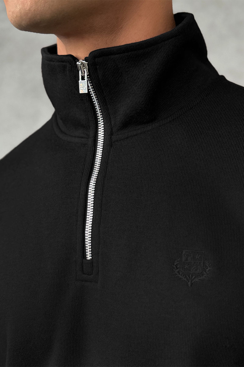 Loro Piana Утеплённая кофта zip-neck - Black 