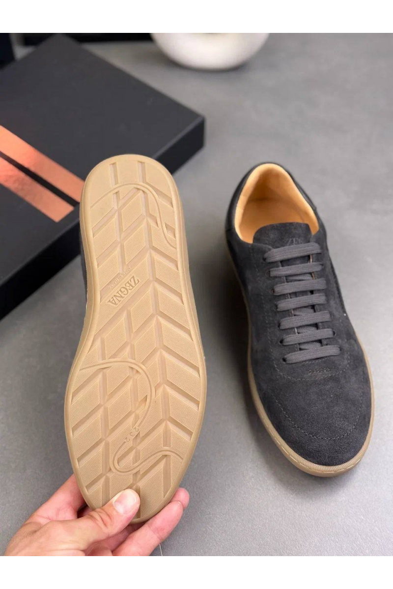 Zegna Мужские замшевые кроссовки "232"