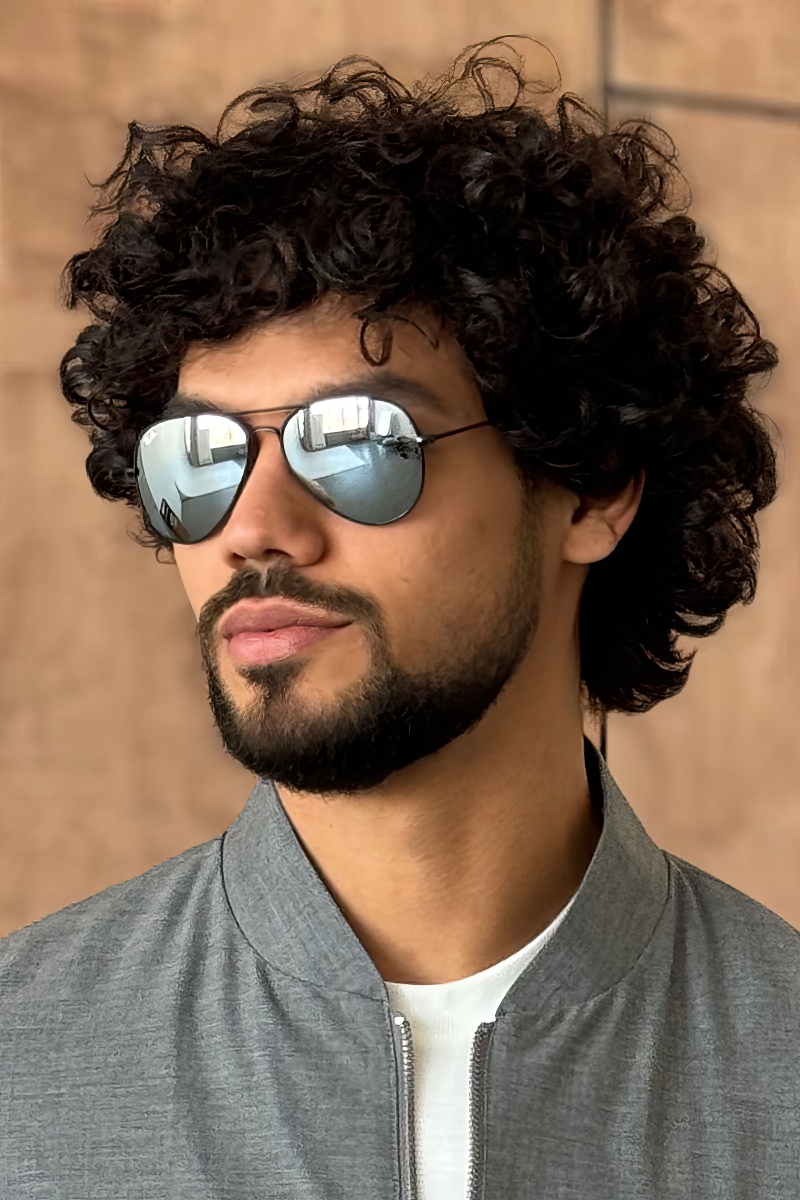 Ray Ban Солнцезащитные очки Aviator Large Metal - Black Mirrored