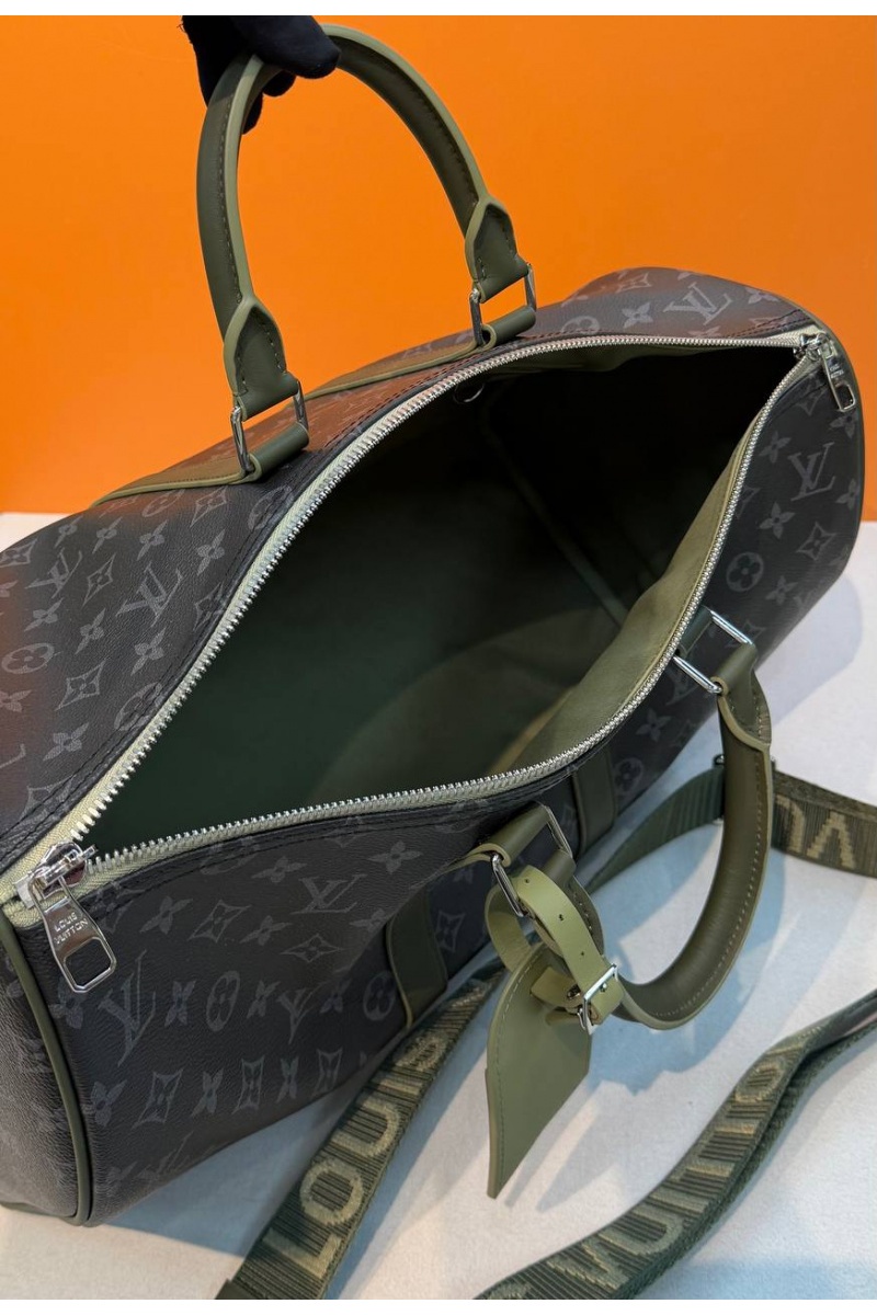 Lоuis Vuittоn Кожаная дорожная сумка Keepall Bandouliere premium 45x27x20 см