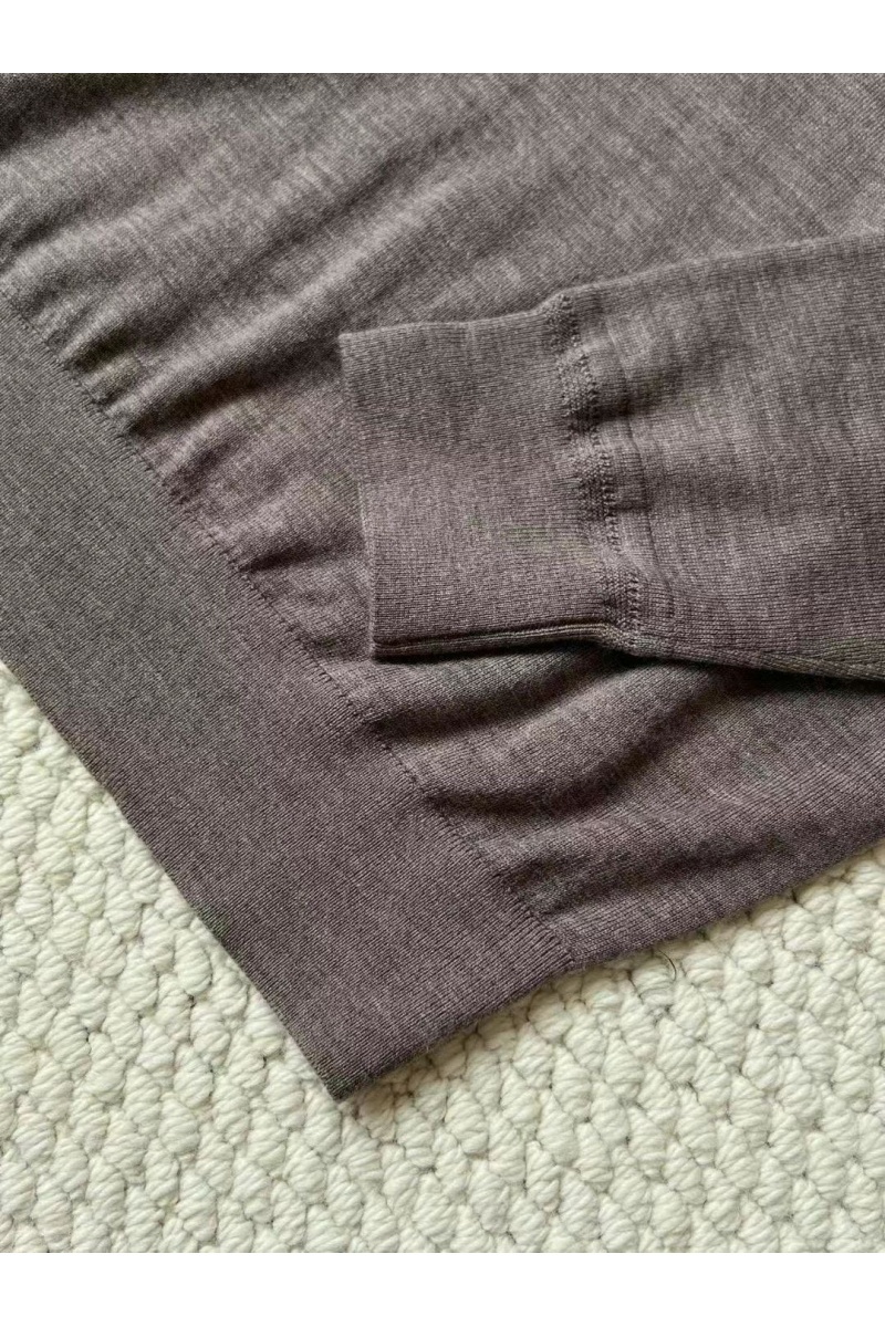 Loro Piana Поло с длинным рукавом Premium - Gray Coffee