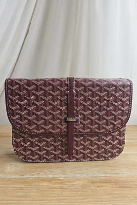 Кожаная сумка Goyard Belvedere MM 27x21 см