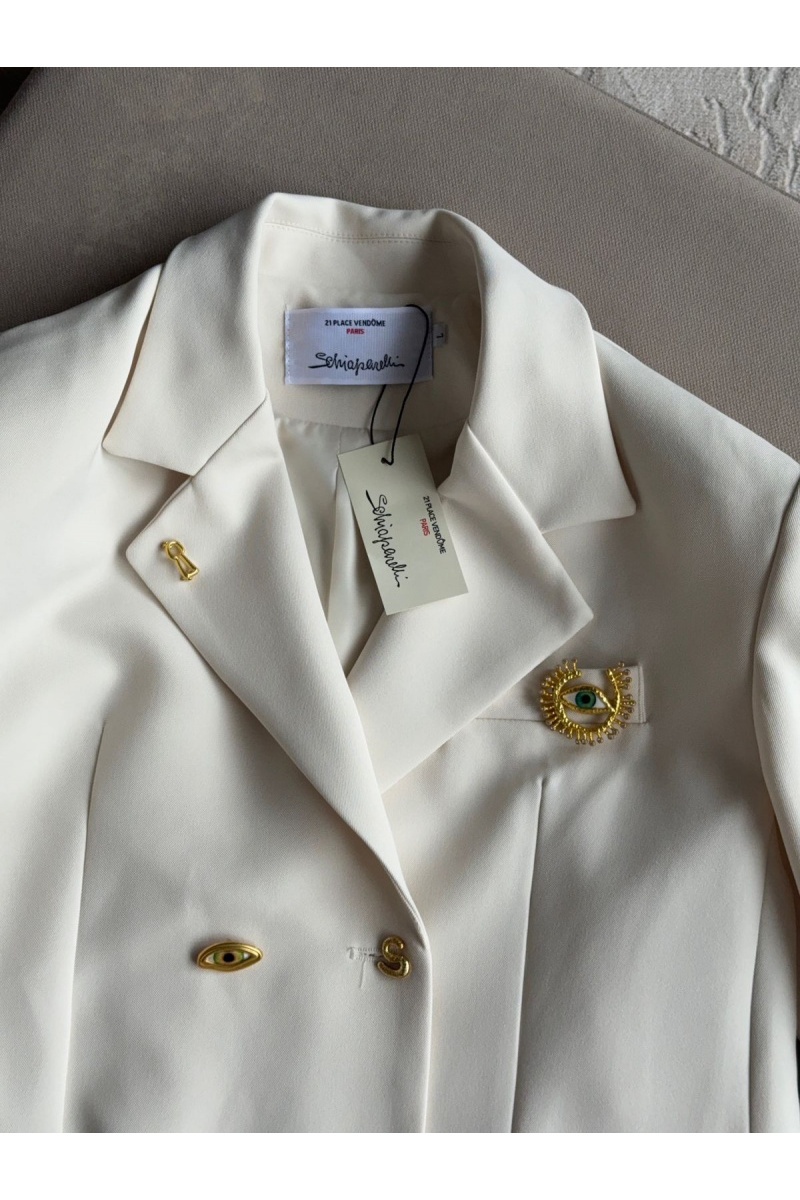 Schiaparelli Женский белый пиджак 