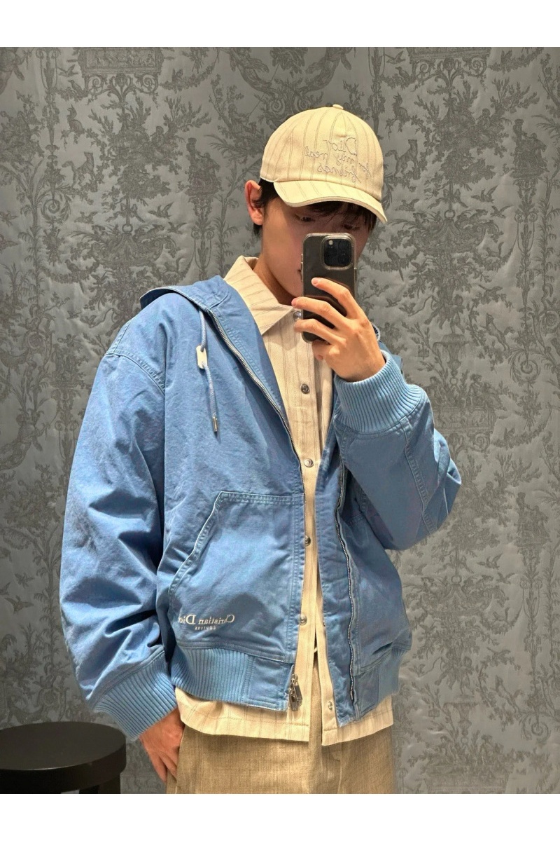 Dior Мужская синяя куртка Premium 