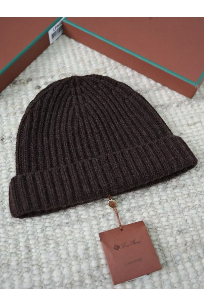 Loro Piana Кашемировая шапка premium - Coffee