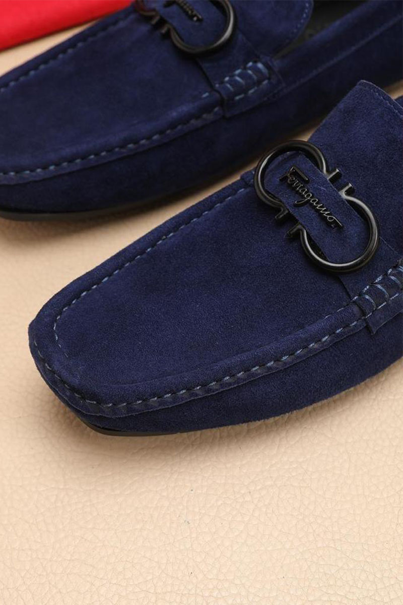 Salvatore Ferragamo Мужские замшевые мокасины 