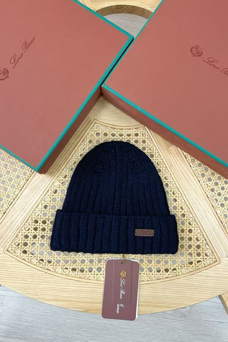 Loro Piana Мужская шапка Niseko Premium - Navy 