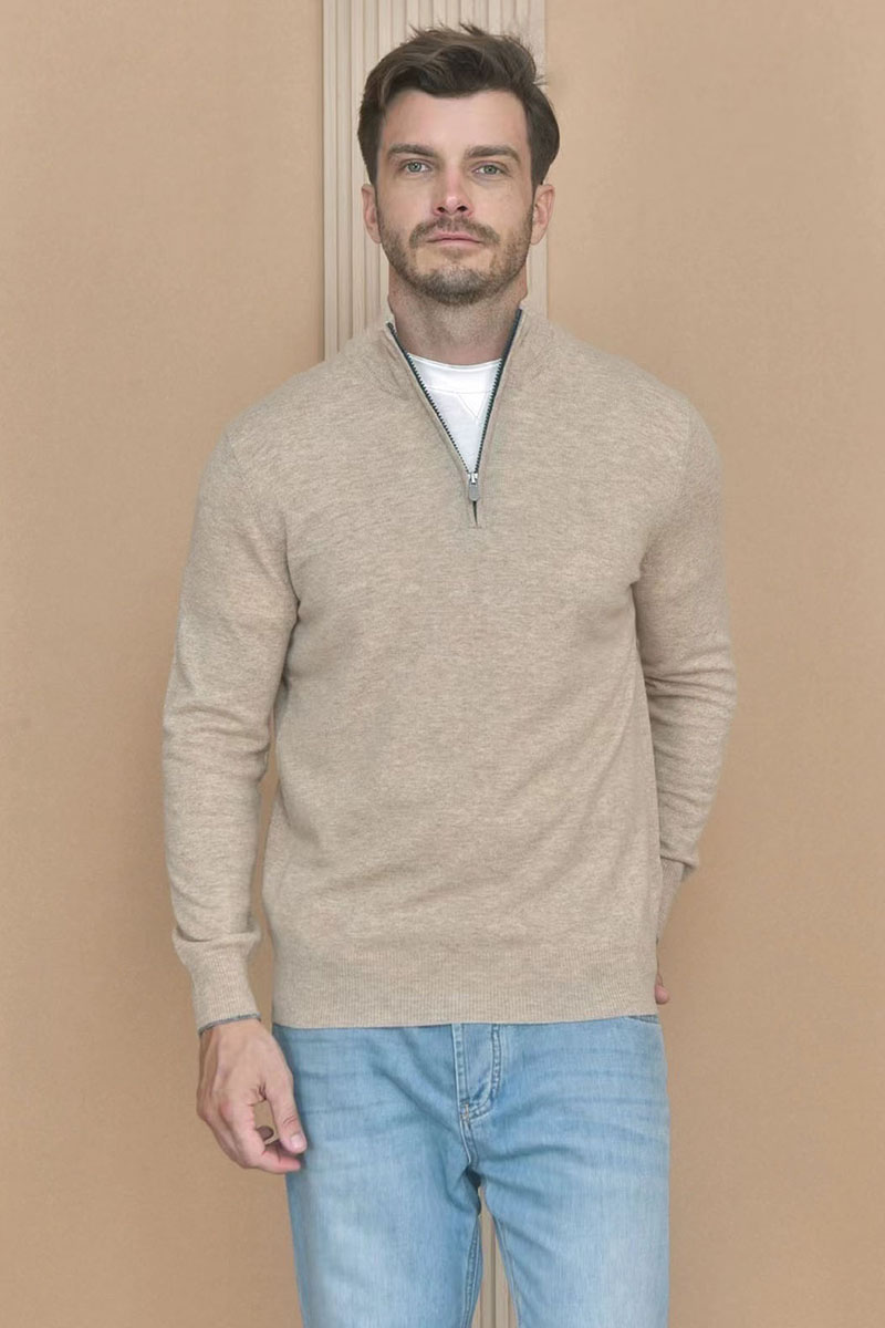Designer Кашемировый свитер Premium - Light Tan
