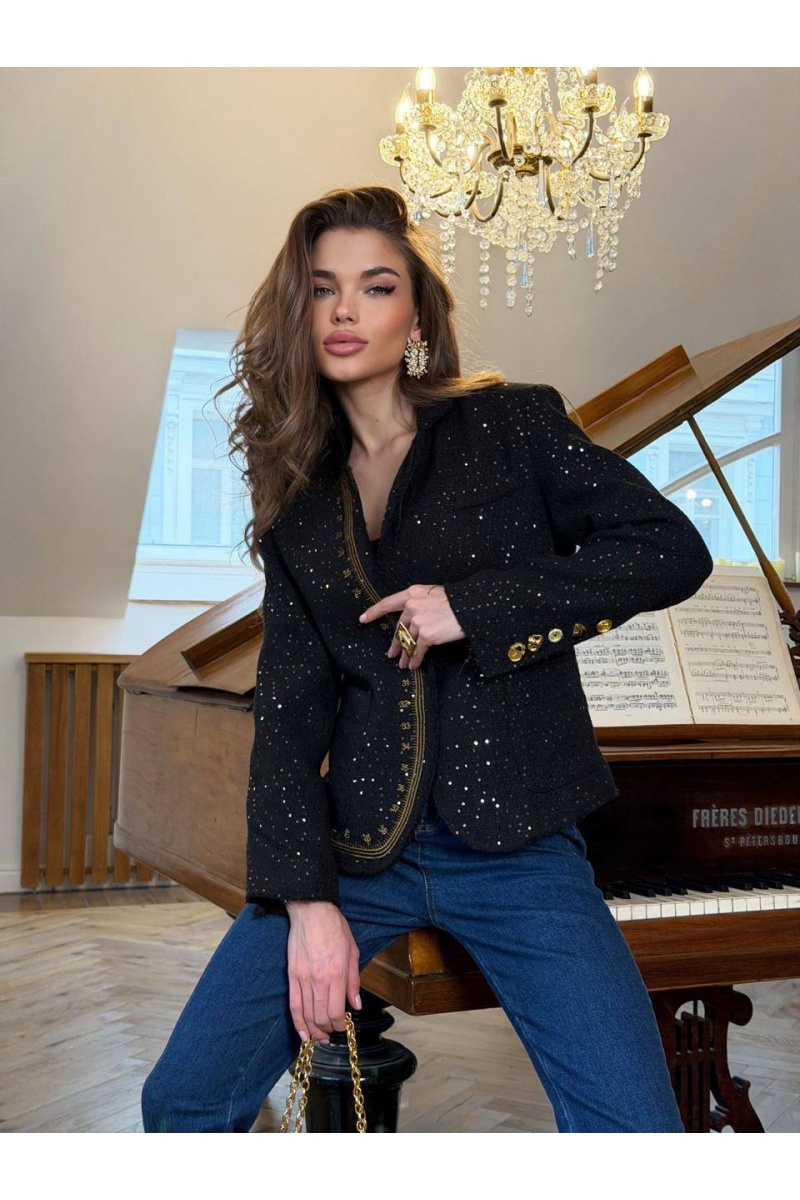 Schiaparelli Женский пиджак в пайетках  premium