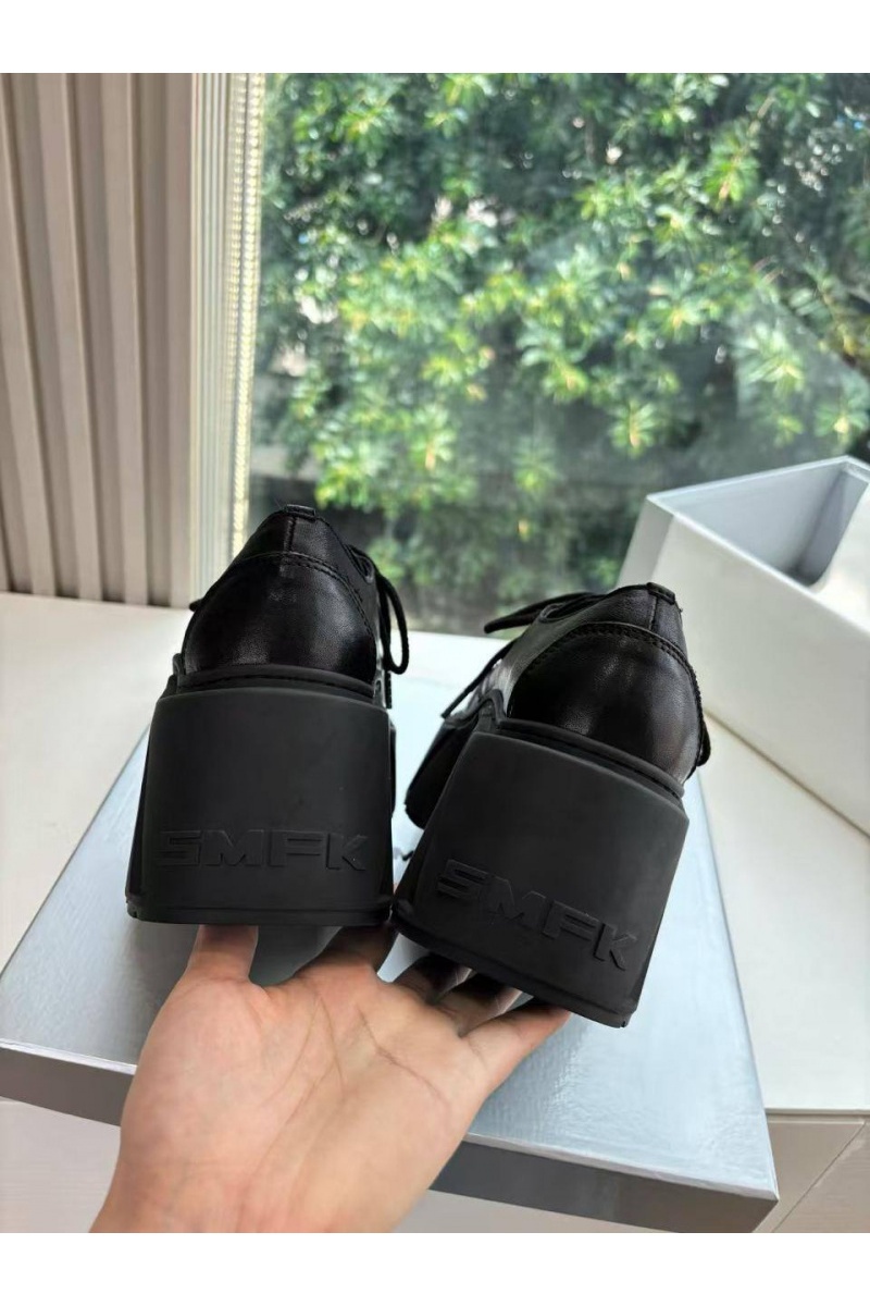 Designer Clothing Женские кожаные ботинки на платформе SMFK premium