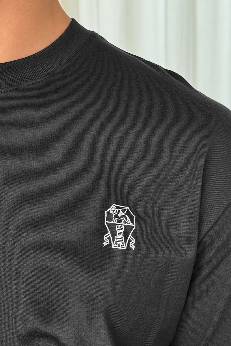 Designer Мужская тёмно-серая футболка 