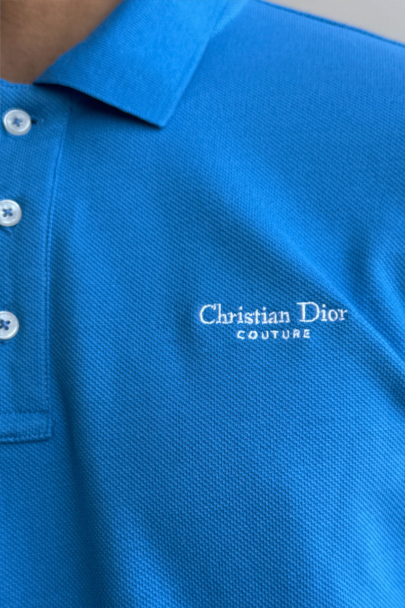Dior Мужское синее поло