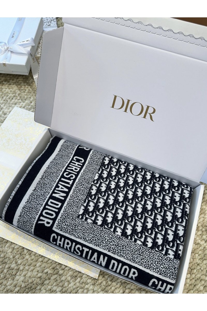 Dior Шарф Oblique Monogram premium 140x140 см