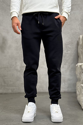 Чёрные спортивные штаны black embroidery