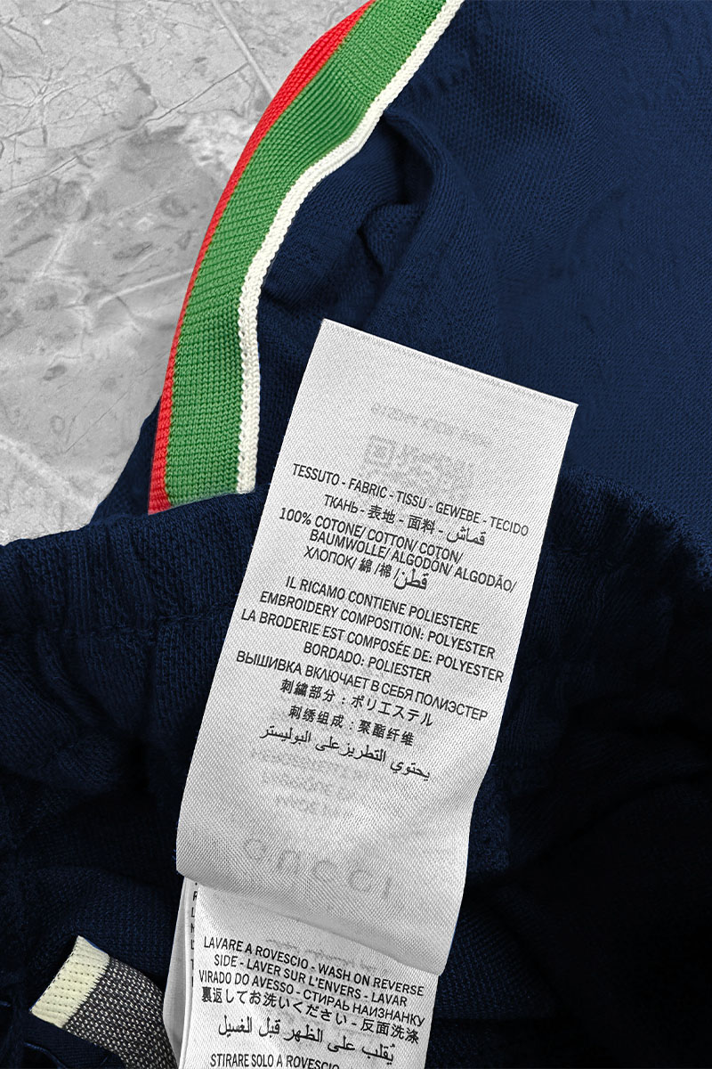 Gucci Брендовые мужские шорты тёмно-синего цвета