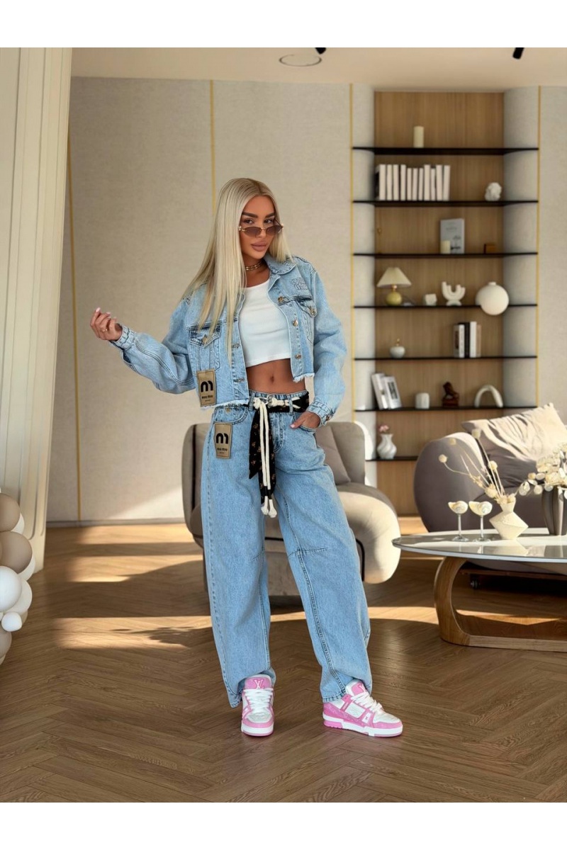 MIU MIU Женская джинсовая куртка premium
