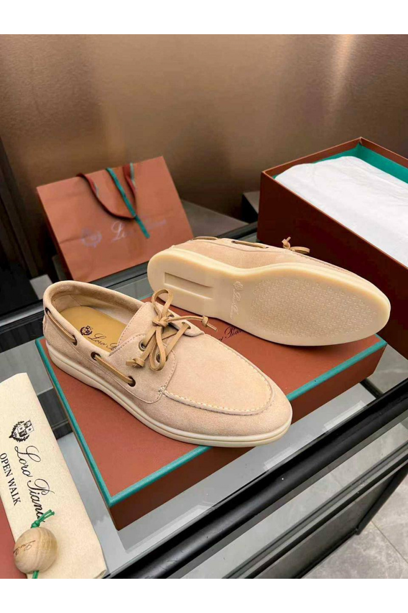 Loro Piana Женские замшевые лоферы premium