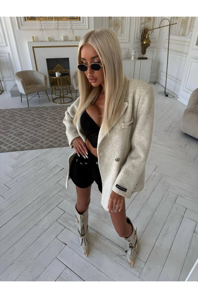 Chrome Hearts Женское шерстяное пальто пиджак Premium - White