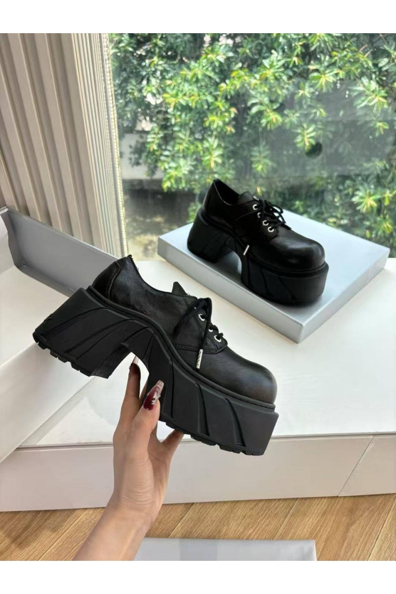 Designer Clothing Женские кожаные ботинки на платформе SMFK premium