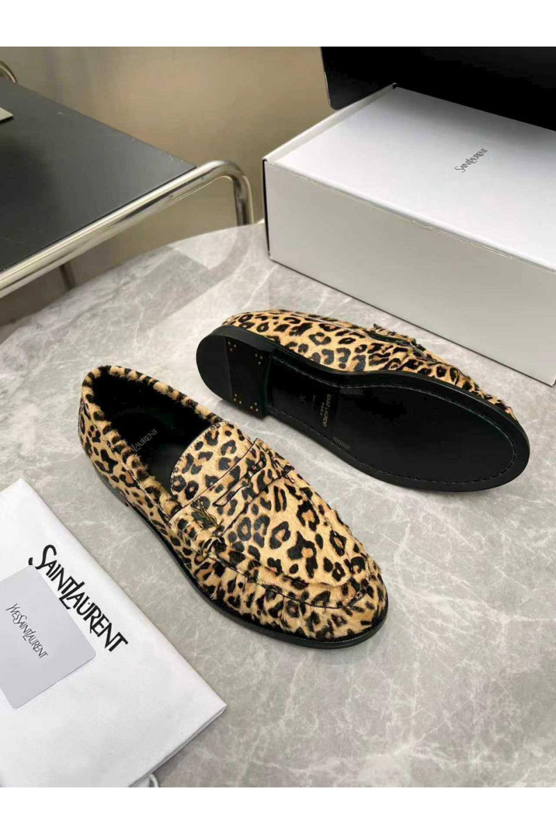 Yves Saint Laurent Женские замшевые лоферы premium