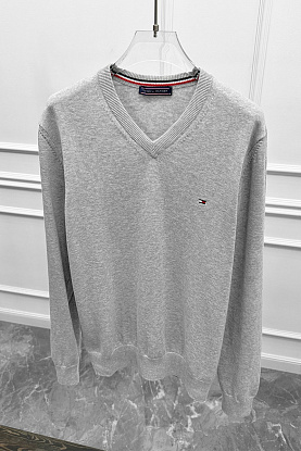 Мужской джемпер logo-embroidered - Grey