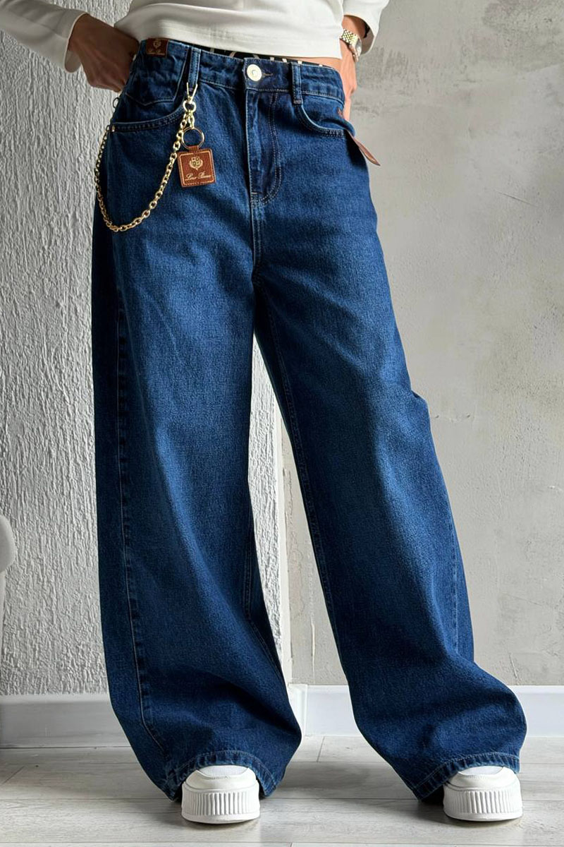 Loro Piana Женские синие джинсы premium