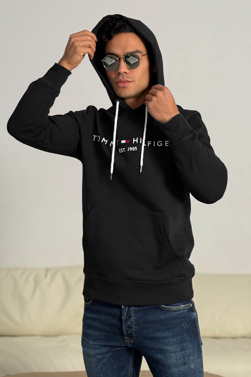 Tommy Hilfiger Мужское чёрное худи