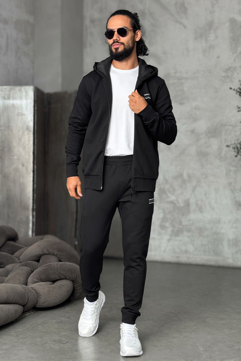 Moncler Чёрная кофта на молнии 