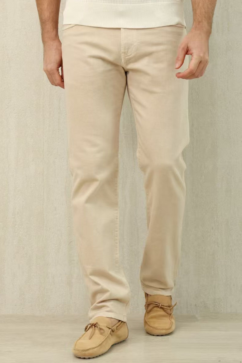 Loro Piana Мужские бежевые джинсы Premium