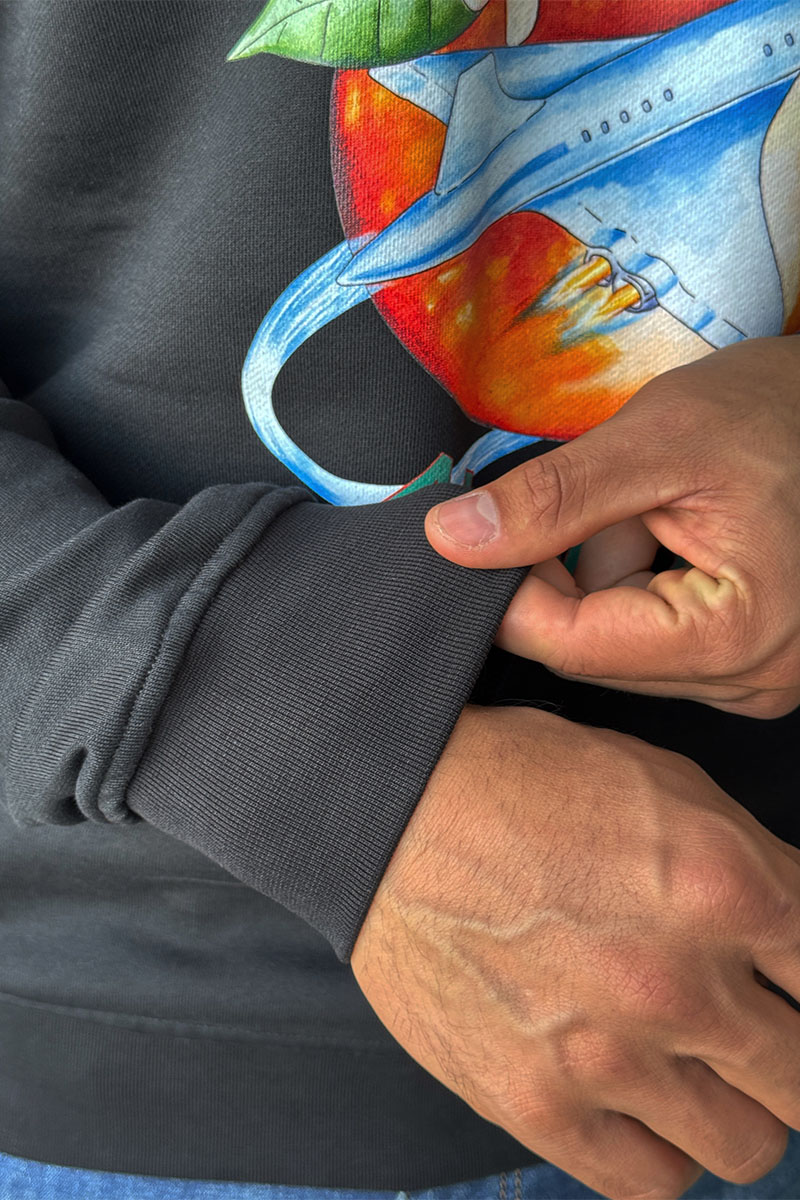 Casablanca Чёрный свитшот Orbite Autour De l'Orange 