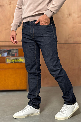 Мужские джинсы тёмно-синего цвета regular fit