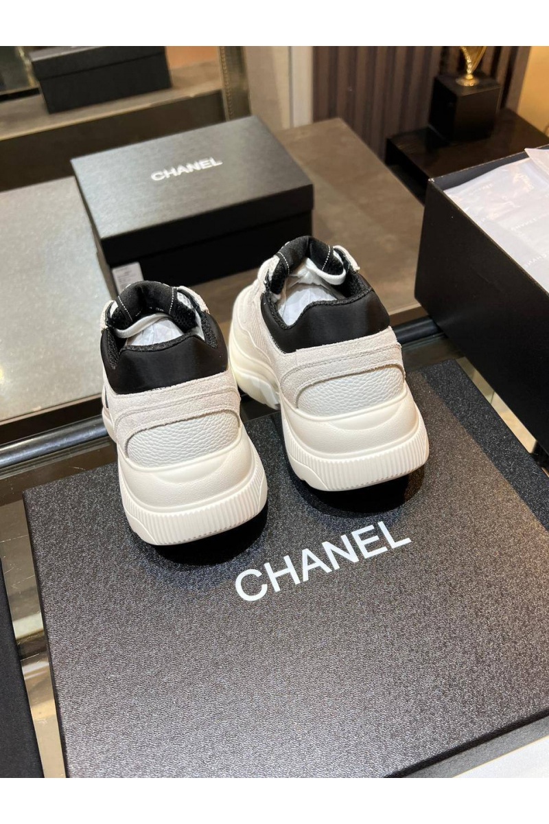 Chаnеl Белые женские кроссовки premium