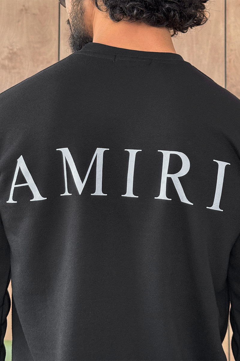 Amiri Чёрный мужской свитшот M.A. Core logo-print