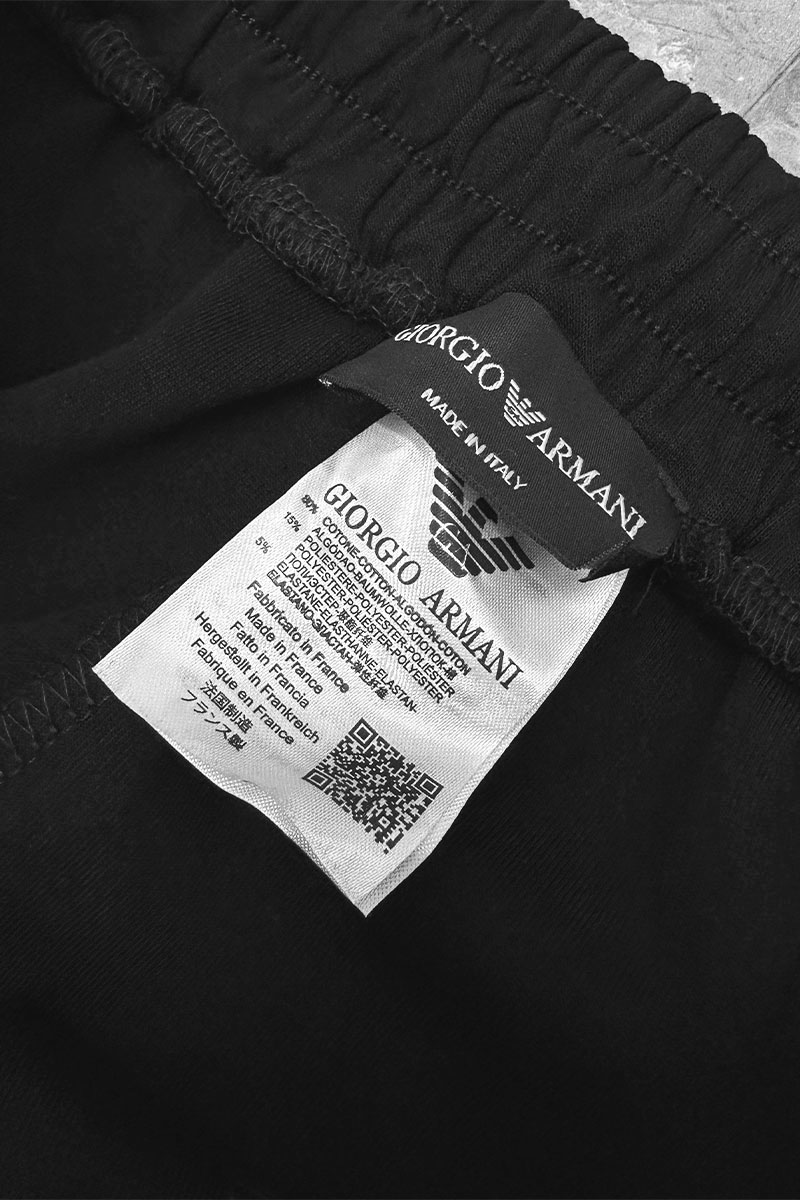 Emporio Armani EA7 Чёрные спортивные штаны 