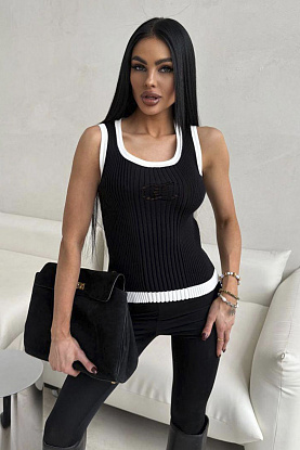 Женская майка premium - Black