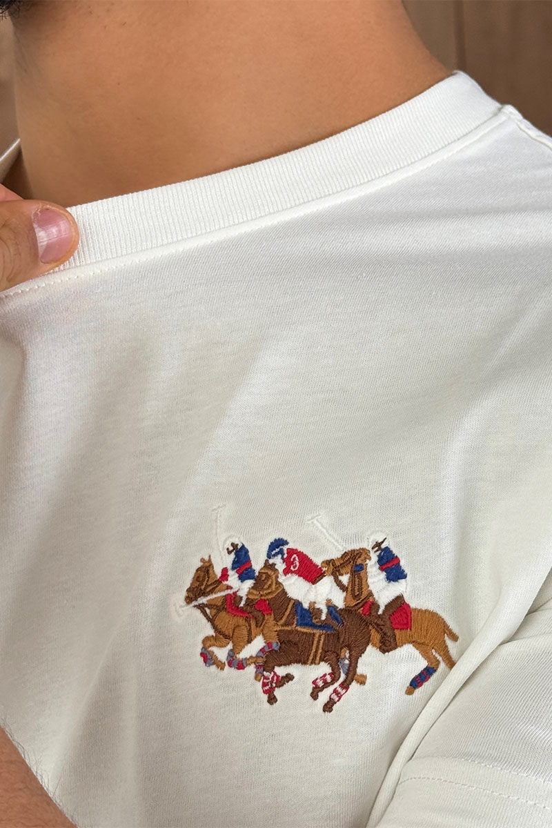 Polo Ralph Lauren Мужская белая футболка Match Club