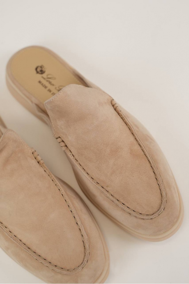 Loro Piana Мужские замшевые лоферы-сабо